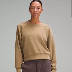 EUC Lululemon Softstreme Perfectly Oversized Cropped Crewneck